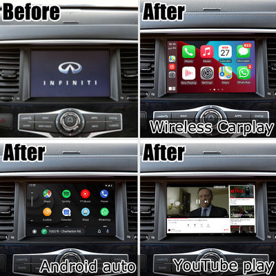Carplay Android Auto Multimedia Interface Box Βίντεο Διασύνδεση Infiniti QX80 2018