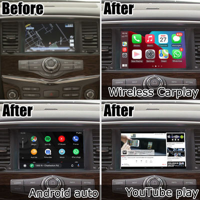 Nissan Patrol Y62 Armada βάση Qualcomm Κατοκίνητο πλοήγηση κουτί carplay GPS συσκευή πλοήγησης
