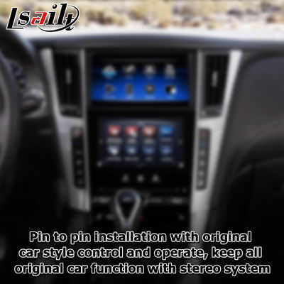 Διεπαφή GPS carplay, 8+128GB Android 11 διεπαφή κουτί πλοήγησης για Infiniti Q50 / Q60