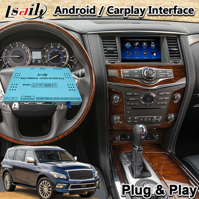 Διεπαφή πολυμέσων Lsailt Android Carplay για Infiniti QX80 QX56 QX60 QX70