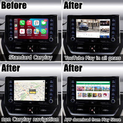 Αρρενωπό κιβώτιο διεπαφών RK3288 AI 64GB Carplay για τη Toyota Corolla RAV4 Camry