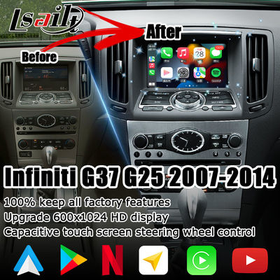 Σύστημα πλοήγησης GPS NISSAN Multimedia Interface Android Carplay 1.8G Για Infiniti G37 G25 Navihome