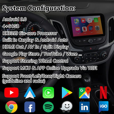 Lsailt Android Carplay Multimedia Interface για Chevrolet Equinox Traverse Mylink System