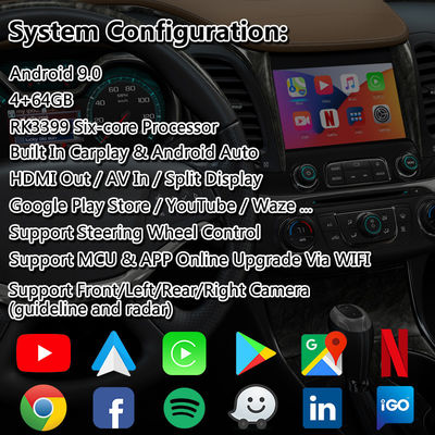 Lsailt Android Carplay Multimedia Interface για το 2014-2020 Chevrolet Impala LTZ LT Σύστημα Mylink
