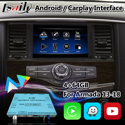 Lsailt Android Multimedia Interface για την Nissan Patrol Y62 με ασύρματο Carplay