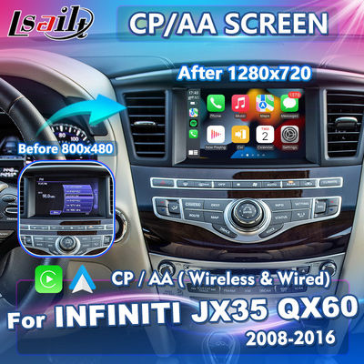 Infiniti JX35 QX60 αρρενωπή αυτόματη HD 8 ίντσας ασύρματη οθόνη αντικατάστασης Carplay
