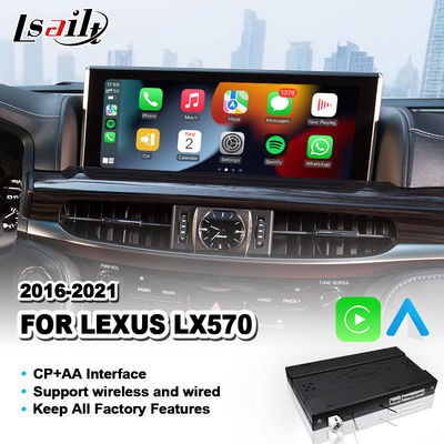 Ασύρματο Android Auto Carplay Interface για το 2016-2021 Lexus LX 570 LX450D LX570