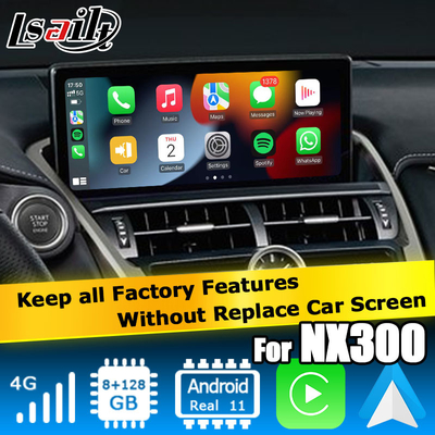 Βασική βάση της Qualcomm Android 11 8+128GB Lexus NX300 NX300h NX200t Android carplay video interface