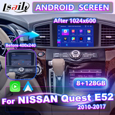 Lsailt 8 ιντσών Android πολυμέσων Carplay οθόνη διεπαφής για το 2011-2017 Nissan Quest E52