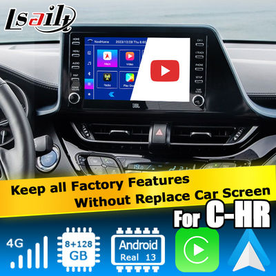 Toyota C-HR CHR διεπαφή πολυμέσων Android 13 με android auto carplay