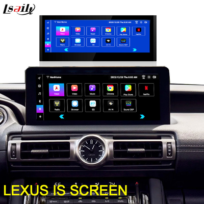 Lexus Android Screen 10,25 ίντσες Qualcomm 8 Core GPS πλοήγηση CarPlay οθόνη για Lexus IS300 IS250 IS350 2020-2023