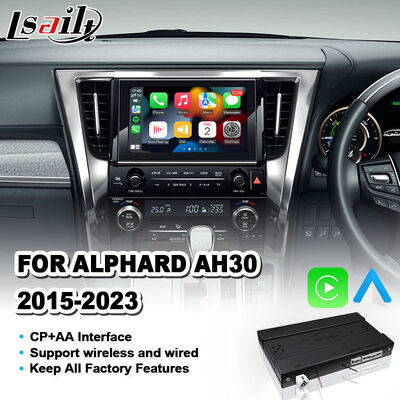 Lsailt Ασύρματη διεπαφή Android Auto Video Carplay για Toyota Alphard AH30 2015-2023